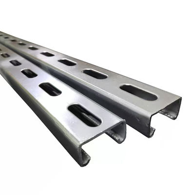 Plumbing Carbon Steel Perforated Pre Galvanized Unistrut C Channel Beam 6 Inch