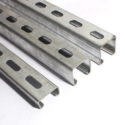 Perforated Metal Strut Cold Rolled Channel C Shaped Beam JIS G3101 Standards