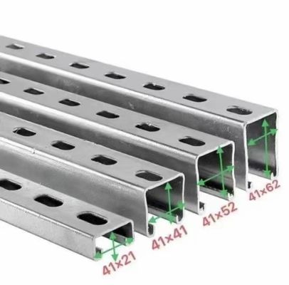 C Type Steel Unistrut Seismic Bracing Support Slotted Channel Section