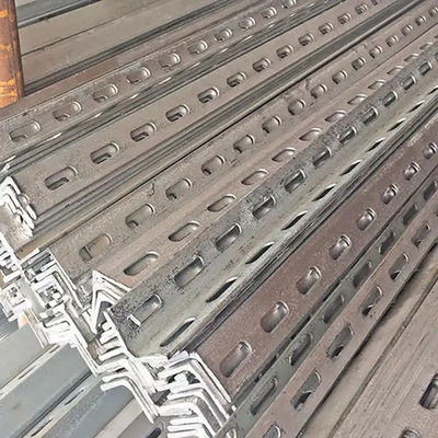 Shelving Pre Galvanized Slotted Angle Channel Beam Support 30mm-100mm