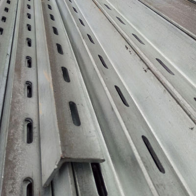 Custom Industrial Galvanised Slotted Angle Iron Beam Support Corrosion Resistant