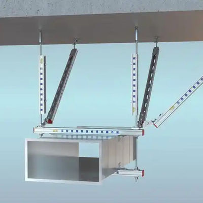 Fireproof Galvanized Steel Pipe Cable Bracing Anti Seismic Support For Earthquake