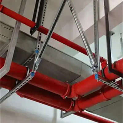 Heavy Duty Earthquake 4 Way Seismic Bracing For Fire Sprinkler 100mm-300mm