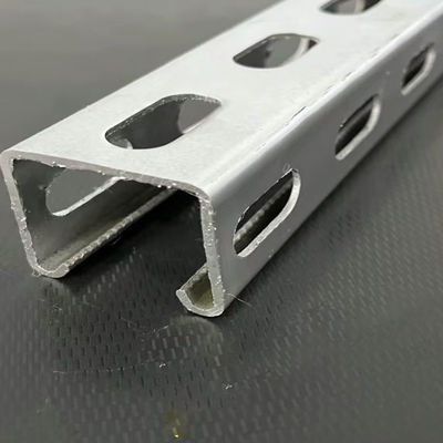 Punching C Shaped Carbon Steel Solid Strut Channel 14 Gauge For Framing