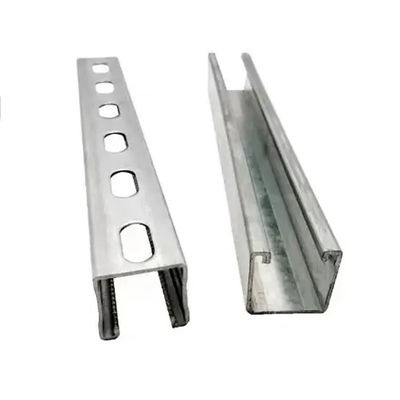 Bulk SS400 Slotted Solid Strut Channel Steel Galv Unistrut For Construction