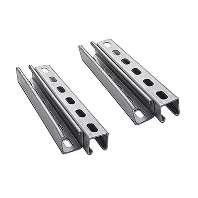 Slotted Solid Strut Channel Pre Galvanized Unistrut Steel For Support System