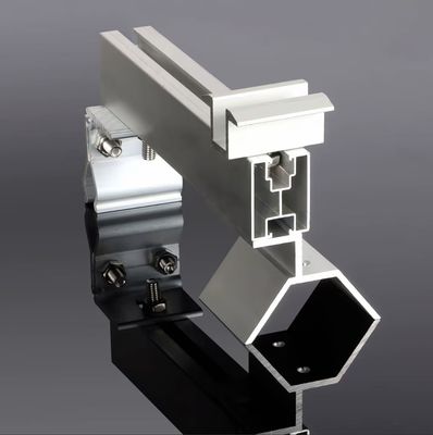 Corrosion Resistant Solar Panel Rail Brackets Aluminium Alloy 21mm