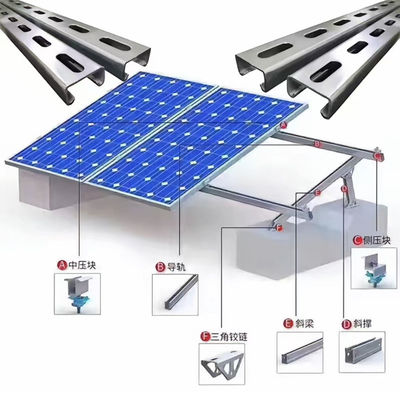 Caravan Solar Panel Rail Brackets Tiltable Mounts For Ibr Roof