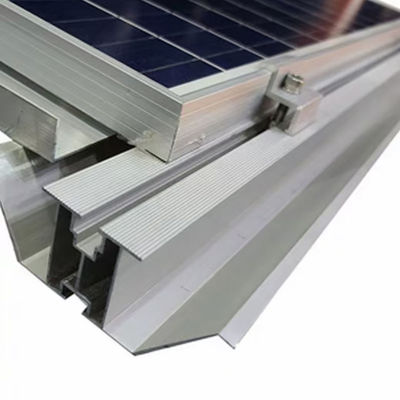 ODM Aluminum Alloy Solar Panel Rail System Drainage Gutter Roof Mounting