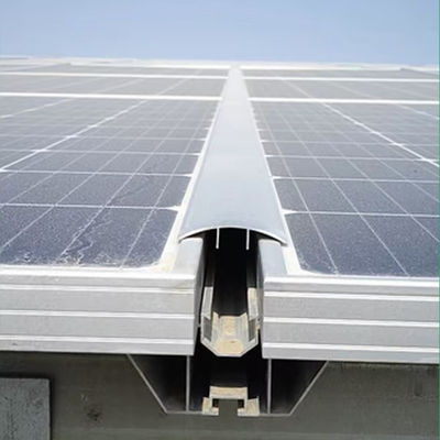 ODM Aluminum Alloy Solar Panel Rail System Drainage Gutter Roof Mounting