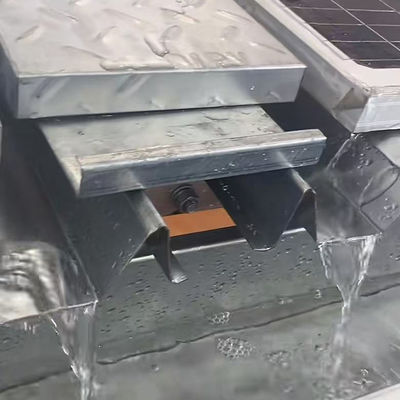 Metal Drainage PV Solar Mounting Channel Rooftop Aluminium Rail
