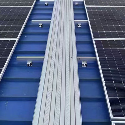Aluminium Photovoltaic Solar Rooftop Walkway Catwalk System Anti Slip